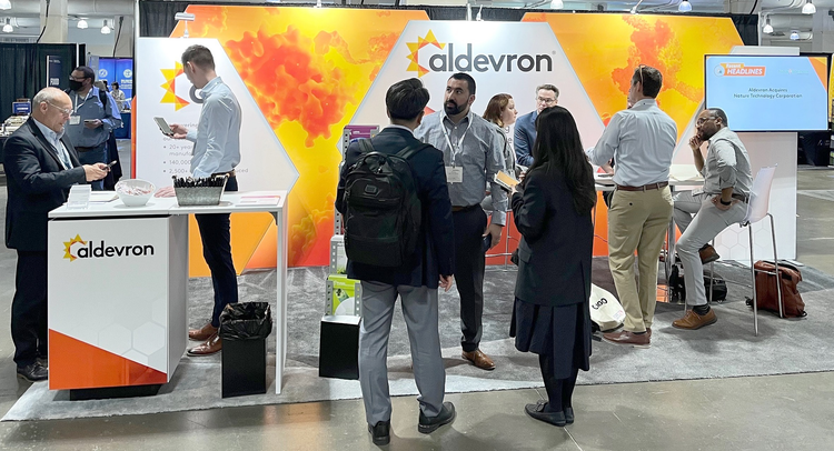 Aldevron's booth at 2022 TIDES conference
