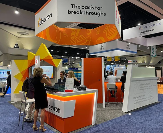 Aldevron booth at BIO International, June 2022